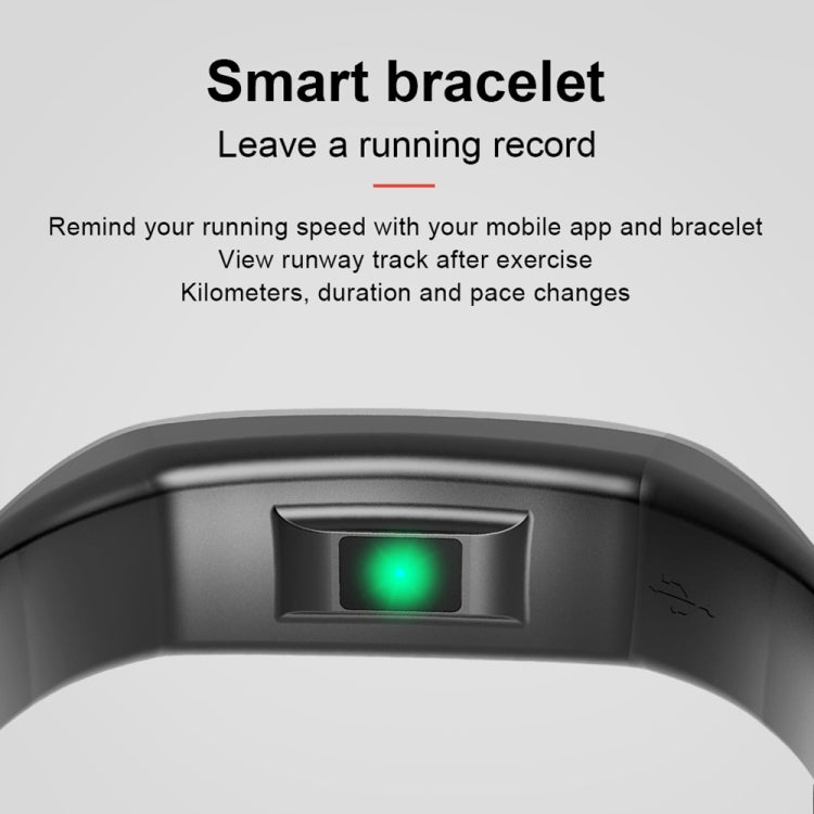 CK17S Bracciale intelligente con schermo IPS da 0,96 pollici IP67 impermeabile, supporto promemoria chiamata/monitoraggio della frequenza cardiaca/monitoraggio della pressione sanguigna/monitoraggio del sonno