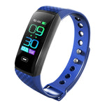 CK17S Bracciale intelligente con schermo IPS da 0,96 pollici IP67 impermeabile, supporto promemoria chiamata/monitoraggio della frequenza cardiaca/monitoraggio della pressione sanguigna/monitoraggio del sonno
