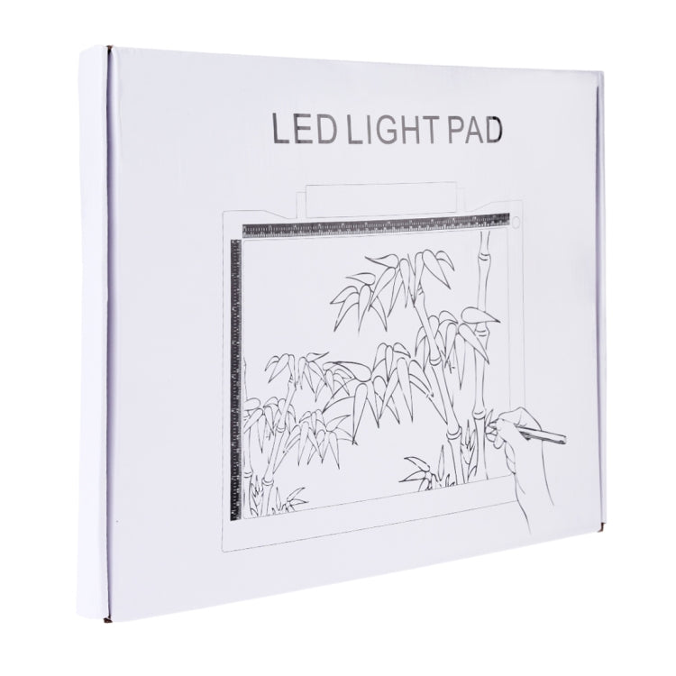 Blocco note per schizzi da disegno a LED A4 dimmerabile a tre livelli di luminosità A4-19 da 6,5 W con cavo USB