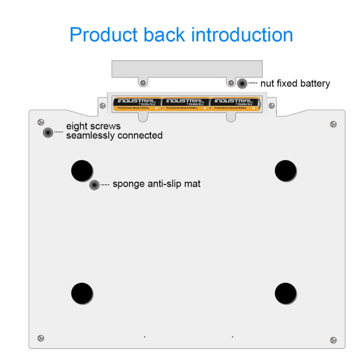 Blocco note per schizzi da disegno a LED A4 dimmerabile a tre livelli di luminosità A4-19 da 6,5 W con cavo USB