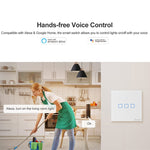 Sonoff T2 Touch Interruttore da Parete in Vetro 86mm