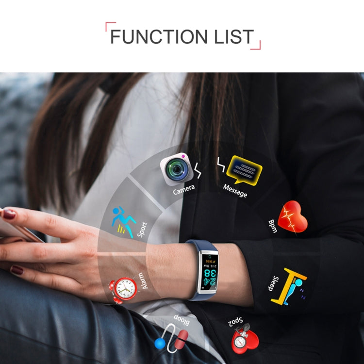 TD19 Bracciale intelligente con schermo IPS da 1,14 pollici IP67 impermeabile, supporto promemoria chiamata/monitoraggio della frequenza cardiaca/monitoraggio della pressione sanguigna/monitoraggio del sonno/telecamera remota