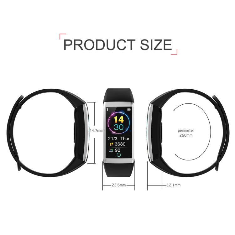 TD19 Bracciale intelligente con schermo IPS da 1,14 pollici IP67 impermeabile, supporto promemoria chiamata/monitoraggio della frequenza cardiaca/monitoraggio della pressione sanguigna/monitoraggio del sonno/telecamera remota