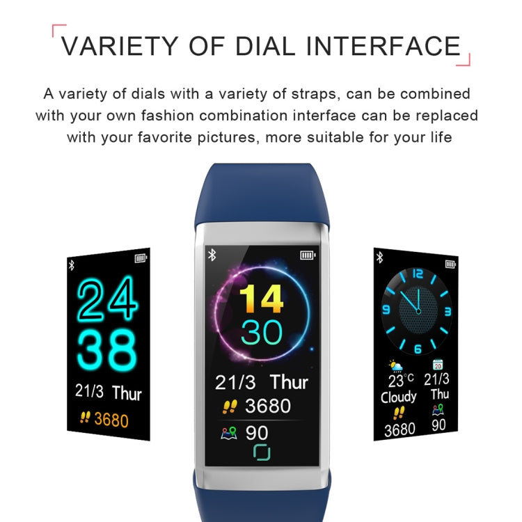 TD19 Bracciale intelligente con schermo IPS da 1,14 pollici IP67 impermeabile, supporto promemoria chiamata/monitoraggio della frequenza cardiaca/monitoraggio della pressione sanguigna/monitoraggio del sonno/telecamera remota