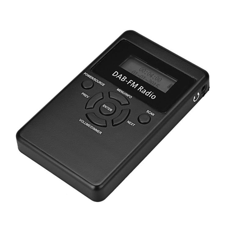 Mini radio digitale portatile DAB+ FM HRD-101 con auricolare
