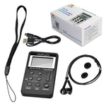 Radio portatile HRD-103 FM AM con auricolare e cordino