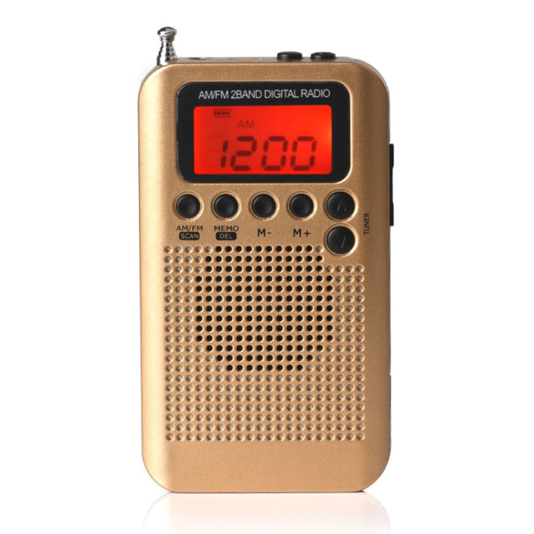 HRD-104 Mini radio portatile FM + AM a due bande con altoparlante