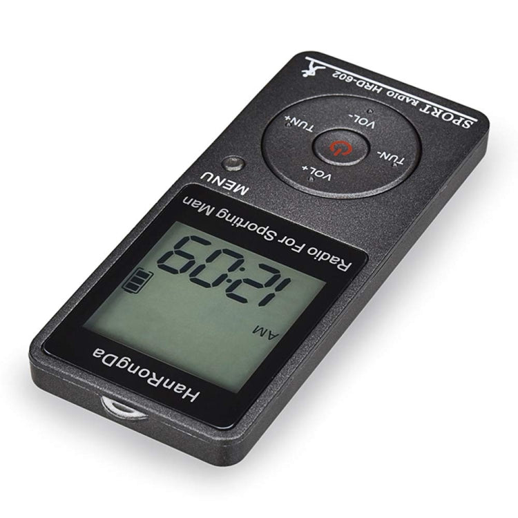 HRD-602 Mini Sports FM AM Radio with Digital Display with Step Counting Function