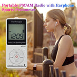 Mini radio sportiva FM AM con display digitale e contapassi