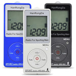 Mini radio sportiva FM AM con display digitale e contapassi