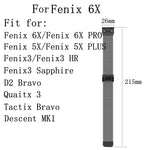 Per cinturino milanese Garmin Fenix 6X, For Garmin Fenix 6X