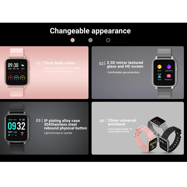 SMA-F1 1.3 pollici TFT Full Touch Screen IP68 Orologio sportivo intelligente impermeabile, supporta frequenza cardiaca dinamica, pressione sanguigna e rilevamento del sonno / Bluetooth / Sveglia / Controllo foto, SMA-F1