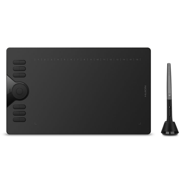 HUION HS610 5080 LPI Touch Ring Graphics Tablet for Fun, with Battery-Free Pen and Pen Holder, HS610