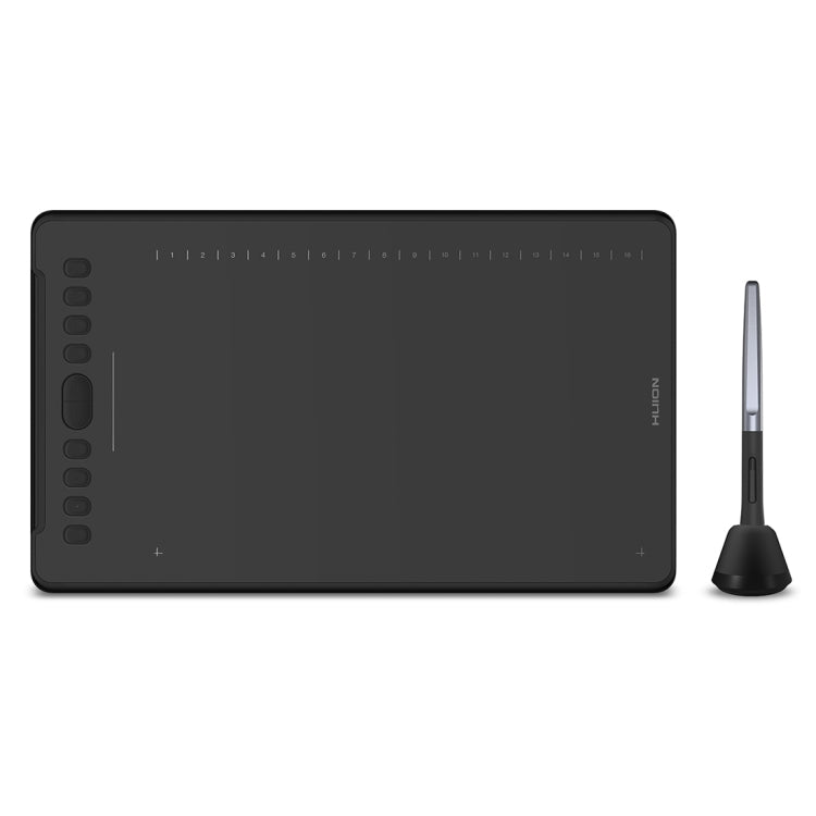 HUION H1161 Tavoletta grafica da disegno Touch Strip 5080 LPI per divertimento, con penna senza batteria e portapenne, H1161