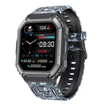 Smartwatch sportivo con contapassi impermeabile KR06, supporto per monitoraggio della frequenza cardiaca/pressione sanguigna/chiamate BT