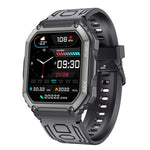 Smartwatch sportivo con contapassi impermeabile KR06, supporto per monitoraggio della frequenza cardiaca/pressione sanguigna/chiamate BT