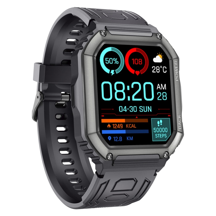 Smartwatch sportivo con contapassi impermeabile KR06, supporto per monitoraggio della frequenza cardiaca/pressione sanguigna/chiamate BT