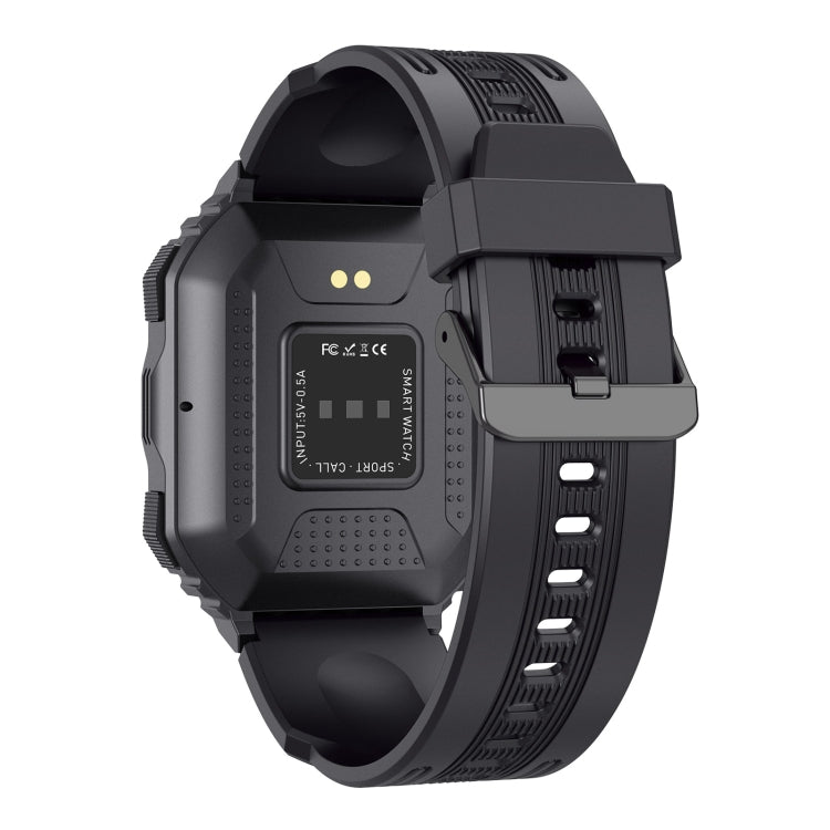 Smartwatch sportivo con contapassi impermeabile KR06, supporto per monitoraggio della frequenza cardiaca/pressione sanguigna/chiamate BT