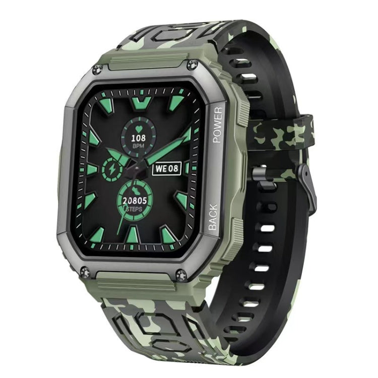 Smartwatch sportivo con contapassi impermeabile KR06, supporto per monitoraggio della frequenza cardiaca/pressione sanguigna/chiamate BT