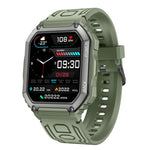 Smartwatch sportivo con contapassi impermeabile KR06, supporto per monitoraggio della frequenza cardiaca/pressione sanguigna/chiamate BT