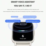 Smartwatch impermeabile DM60 da 1,83 pollici, supporta il monitoraggio della temperatura corporea/frequenza cardiaca/ossigeno nel sangue/monitoraggio della pressione sanguigna
