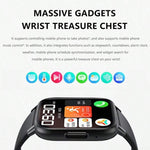 Smartwatch impermeabile DM60 da 1,83 pollici, supporta il monitoraggio della temperatura corporea/frequenza cardiaca/ossigeno nel sangue/monitoraggio della pressione sanguigna