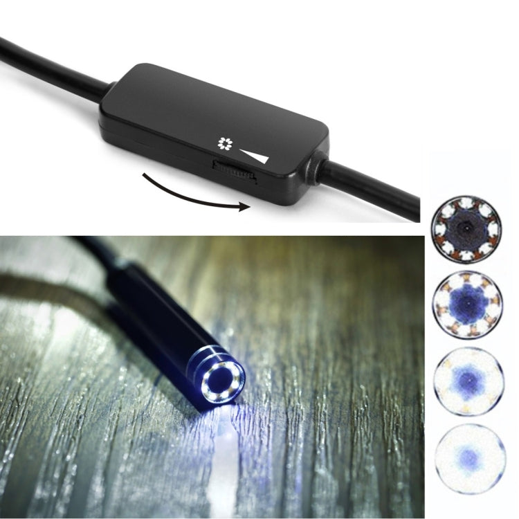 AN97 USB-C/Type-C Endoscope Waterproof IP67 Pipe Inspection Camera with 8 LEDs and USB Adapter, Length: 5m, Lens Diameter: 7mm, Length: 5m