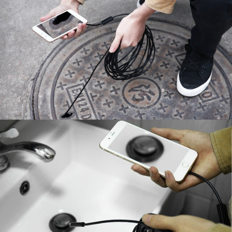 AN97 USB-C/Type-C Endoscope Waterproof IP67 Pipe Inspection Camera with 8 LEDs and USB Adapter, Length: 5m, Lens Diameter: 7mm, Length: 5m