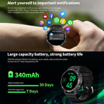 HAMTOD GT45 Orologio intelligente impermeabile da 1,6 pollici, supporto chiamata Bluetooth / frequenza cardiaca / monitoraggio dell'ossigeno nel sangue