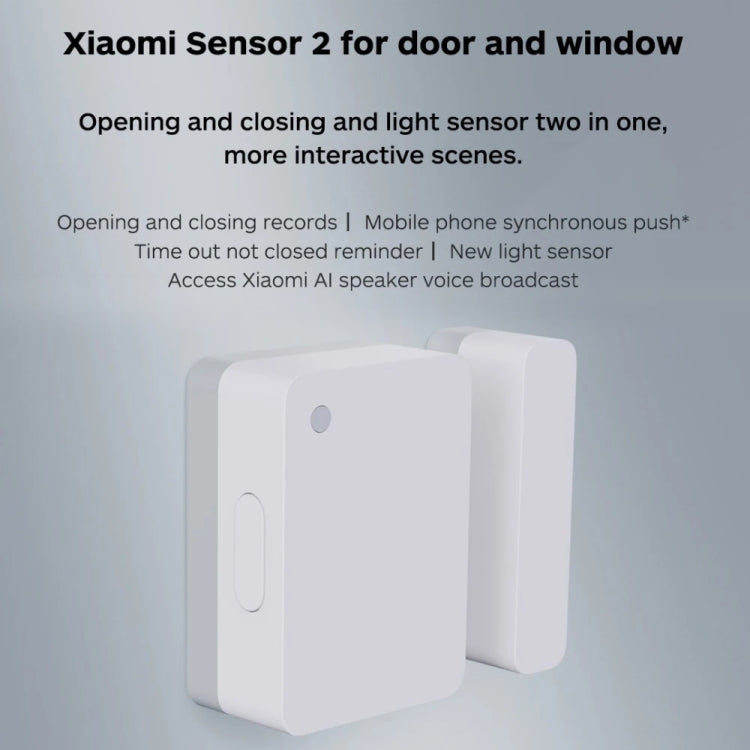 Mini sensore intelligente per porte e finestre originale Xiaomi per dispositivi Xiaomi Smart Home Suite, con utilizzo del gateway multifunzionale Xiaomi (CA1001)