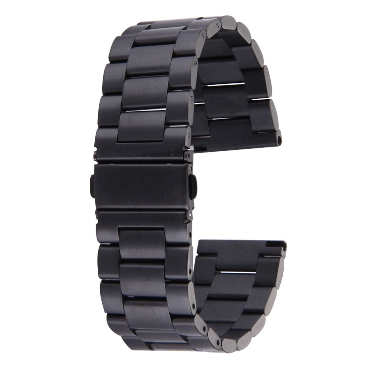 Per Fitbit Blaze Smart Watch cinturino con fibbia a farfalla in acciaio inossidabile con 3 perline
