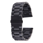 Per Fitbit Blaze Smart Watch cinturino con fibbia a farfalla in acciaio inossidabile con 3 perline