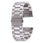 Per Fitbit Blaze Smart Watch cinturino con fibbia a farfalla in acciaio inossidabile con 3 perline