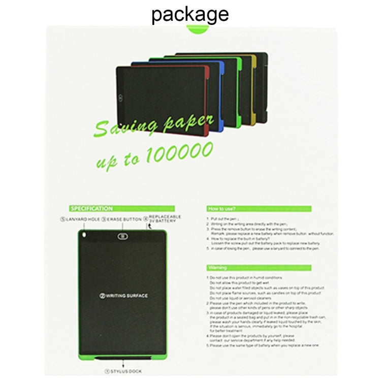 Tavoletta da scrittura LCD portatile 12 pollici