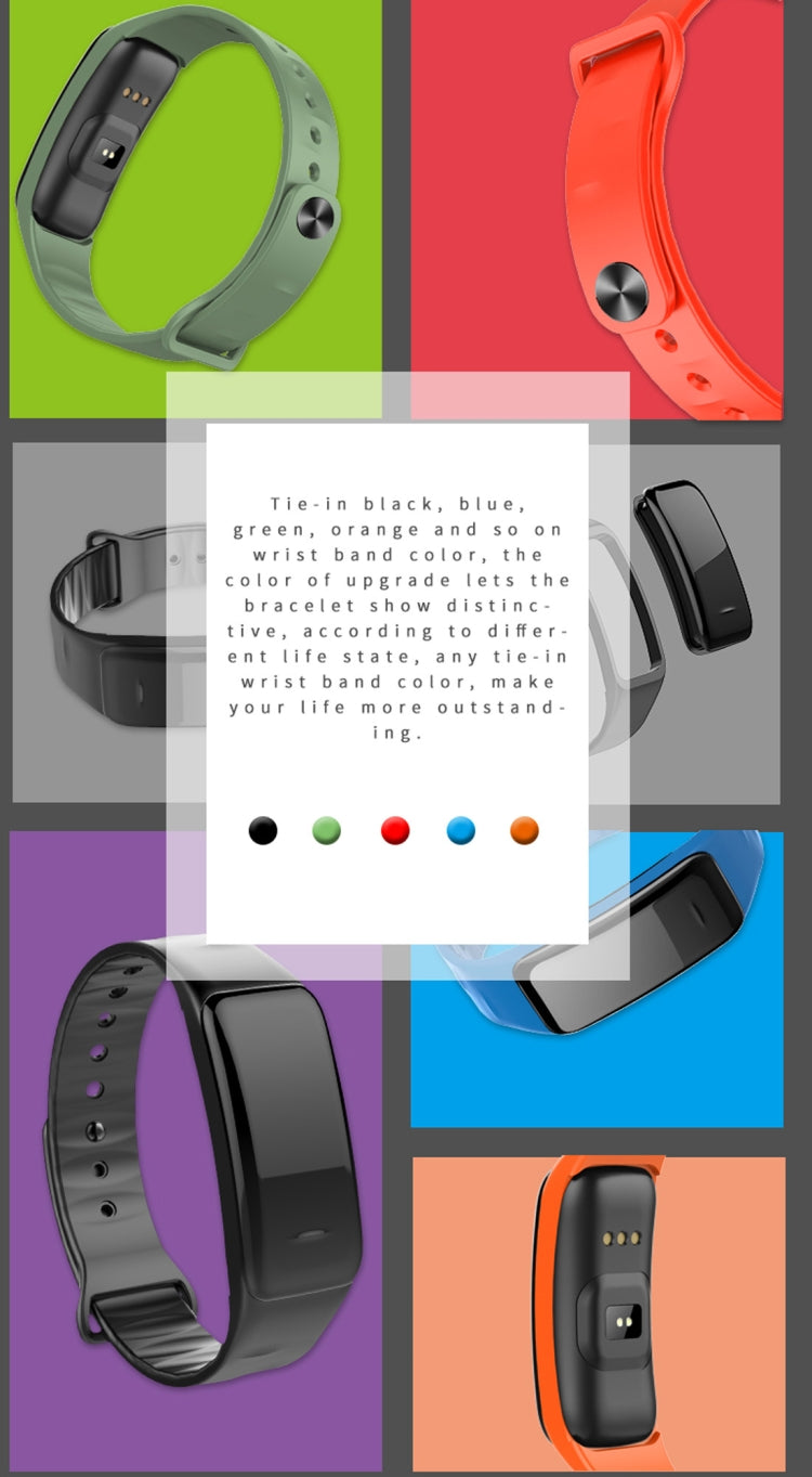 CHIGU C1Plus Fitness Tracker Bracciale Smartband con schermo IPS da 0,96 pollici, Impermeabile IP67, Supporta Modalità Sport / Pressione sanguigna / Monitor del sonno / Monitor della frequenza cardiaca / Monitor della fatica / Promemoria sedentario    ...