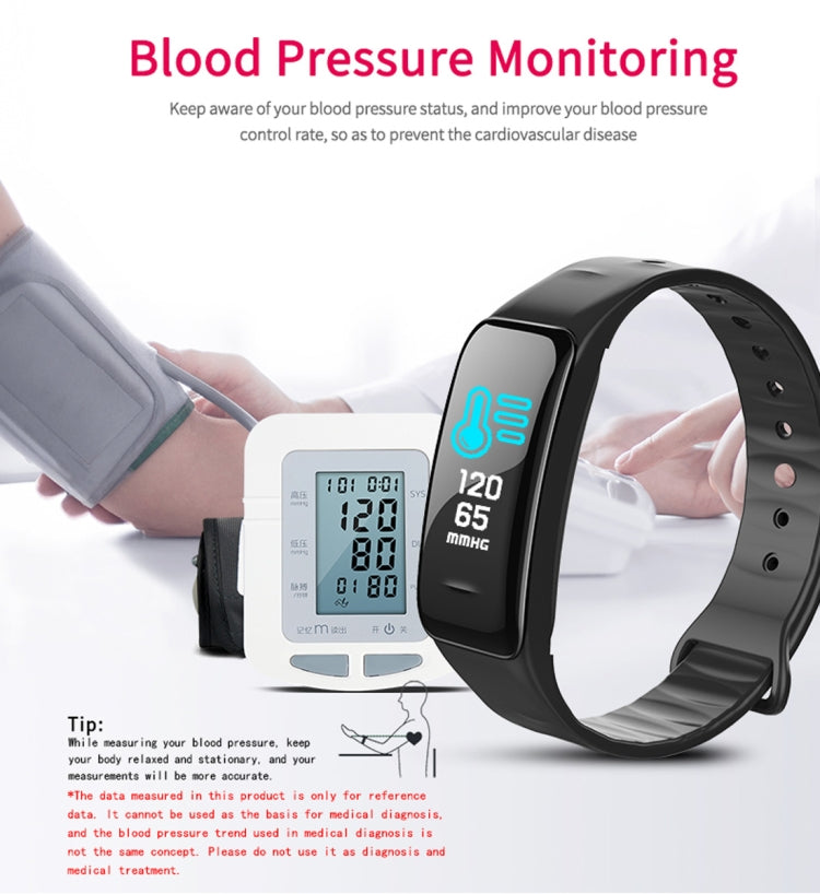 CHIGU C1Plus Fitness Tracker Bracciale Smartband con schermo IPS da 0,96 pollici, Impermeabile IP67, Supporta Modalità Sport / Pressione sanguigna / Monitor del sonno / Monitor della frequenza cardiaca / Monitor della fatica / Promemoria sedentario    ...