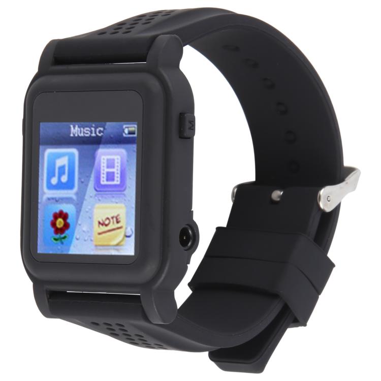 Q998 Smart Watch da lettura per e-book MP4 da 4 GB, supporto per visualizzazione dell'ora, riproduzione di musica e video, navigazione di immagini, cronometro, Q998 (Black), Q998 (White)