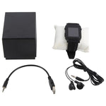 Q998 Smart Watch da lettura per e-book MP4 da 4 GB, supporto per visualizzazione dell'ora, riproduzione di musica e video, navigazione di immagini, cronometro, Q998 (Black), Q998 (White)