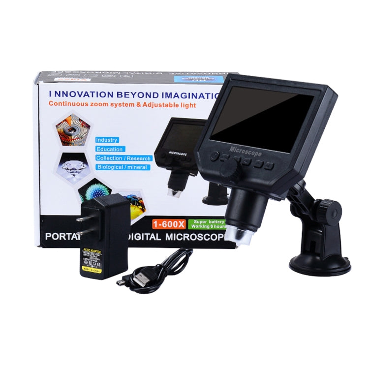 Microscopio digitale portatile G600 600X con display LCD 4,3"