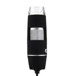USB Digital Microscope with 0.3MP Image Sensor and 1000X Magnifying Glass with 8 LEDs and Professional Stand, 1000X