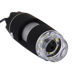 USB Digital Microscope with 0.3MP Image Sensor and 1000X Magnifying Glass with 8 LEDs and Professional Stand, 1000X