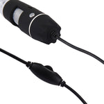 USB Digital Microscope with 0.3MP Image Sensor and 1000X Magnifying Glass with 8 LEDs and Professional Stand, 1000X