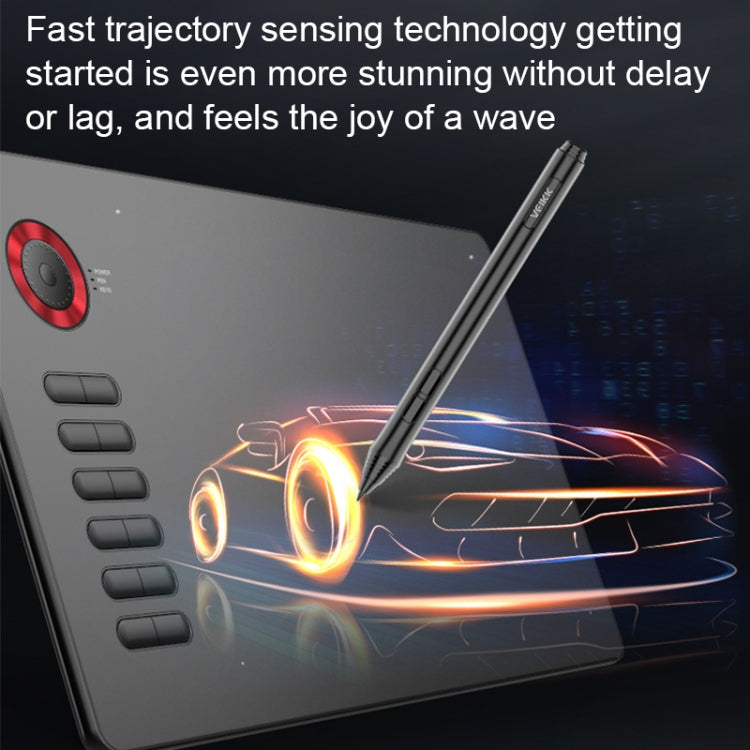 VEIKK A15PRO 10x6 inch 5080 LPI Type-C Smart Touch Electronic Graphics Tablet