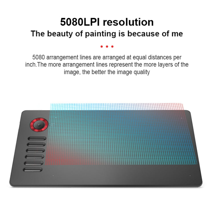 VEIKK A15PRO 10x6 inch 5080 LPI Type-C Smart Touch Electronic Graphics Tablet