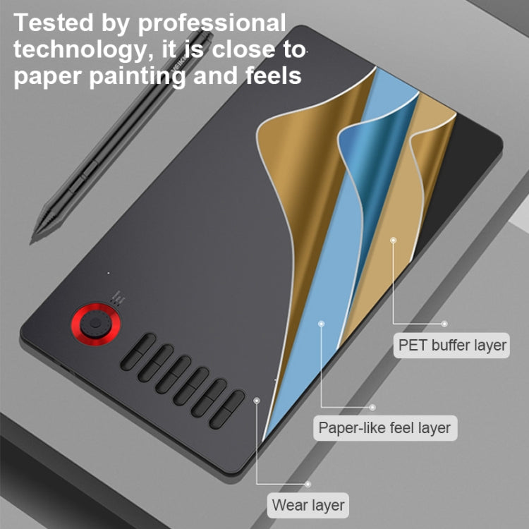 VEIKK A15PRO 10x6 inch 5080 LPI Type-C Smart Touch Electronic Graphics Tablet