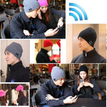 Auricolare Bluetooth lavorato a maglia con struttura quadrata, caldo cappello invernale con microfono per ragazzo, ragazza e adulti