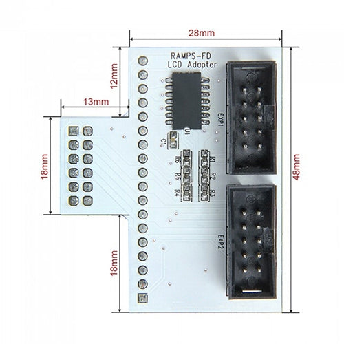 Adattatore per pannello LCD per stampante 3D per RAMPS-FD