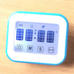 Timer da cucina Sveglia digitale Ampio touch screen LCD dotato di luce notturna per cucinare