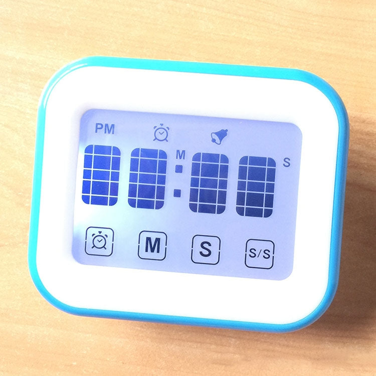 Timer da cucina Sveglia digitale Ampio touch screen LCD dotato di luce notturna per cucinare