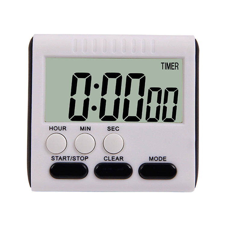 Timer da cucina 24 ore Sveglia digitale Schermo LCD Supporto magnetico per cucinare